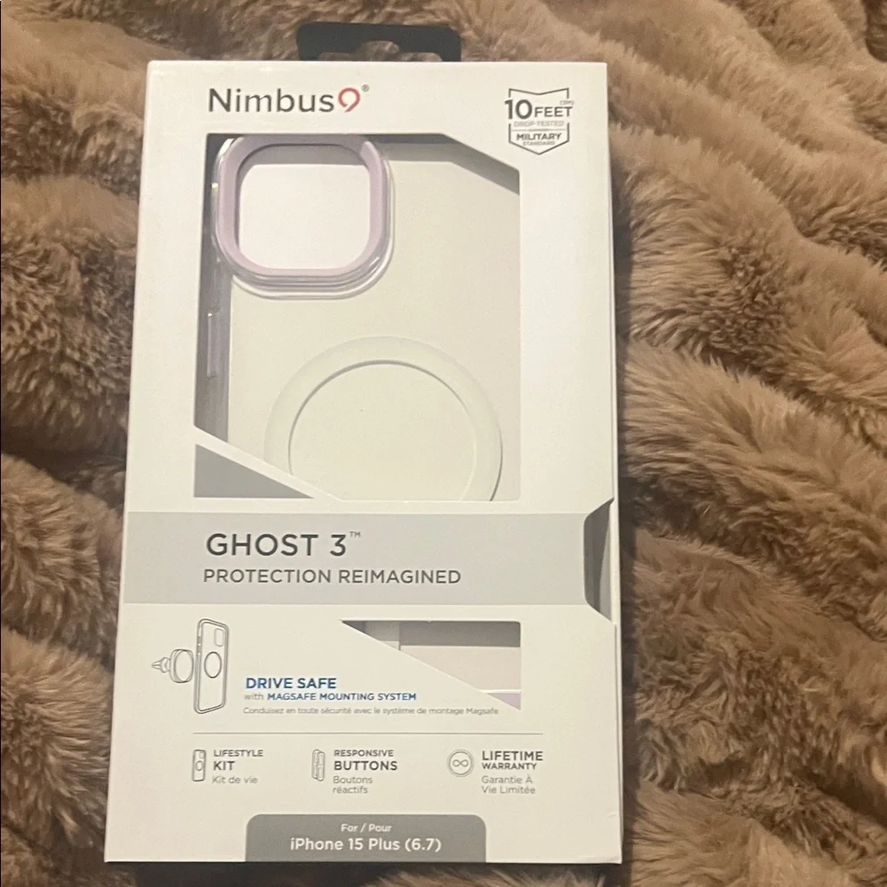 Ghost 3 iPhone 15 Plus Case - White
